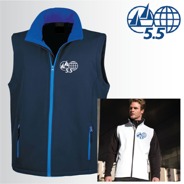 (image for) Mens Softshell Gilet 2ply (R232M)