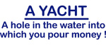 (image for) A Yacht, a hole in....