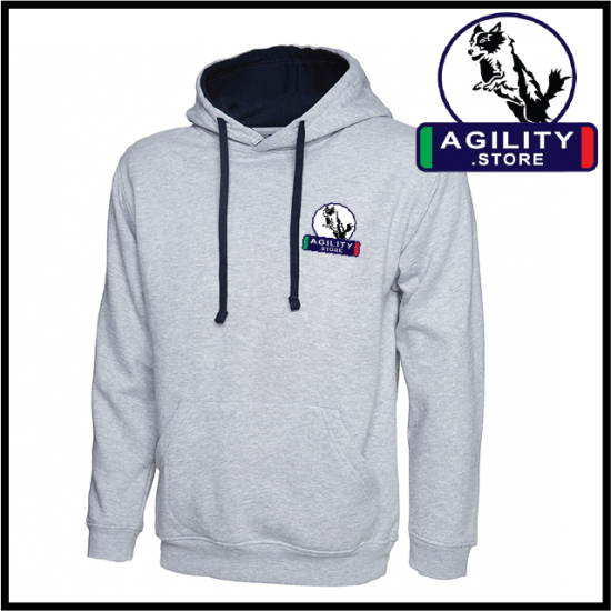 Agility Contrast Hoody (UC507) - Click Image to Close