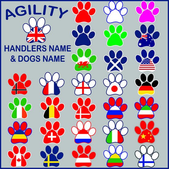LETTERING & DOG PAWS LAYOUT - Click Image to Close