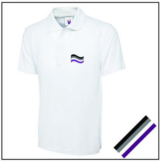 Asexual Mens Polo Shirt - Click Image to Close