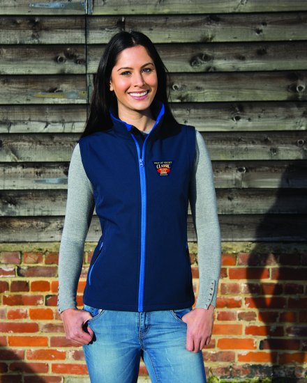 IW Beer & Buses Ladies Fitted Gilet - Click Image to Close