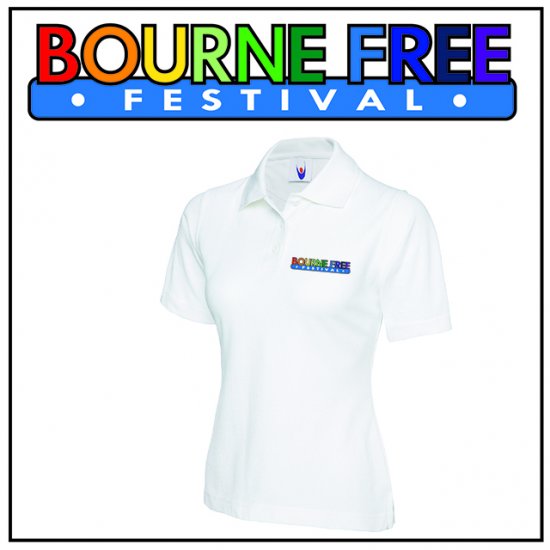 Bourne Free Ladies Polo Shirt - Click Image to Close