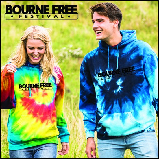 Bourne Free Tie Dye Hoody - Click Image to Close