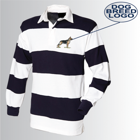 DBL Striped Rugby Shirt (FR08M) - Click Image to Close
