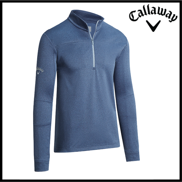 (image for) Callaway Pieced Waffle 1/4 Zip Pullover (CW072)