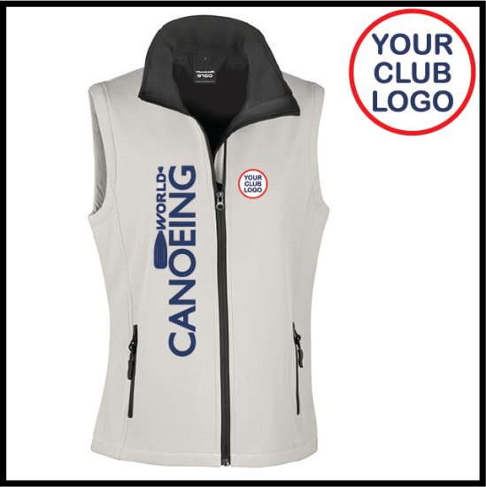 Canoe Ladies Softshell Gilet 2ply (R232F) - Click Image to Close