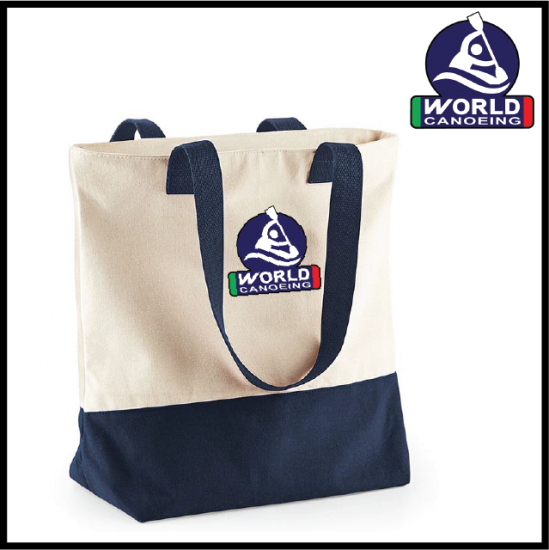 World Canoeing Canvas Two-Tone Tote Bag (BG683) - Click Image to Close