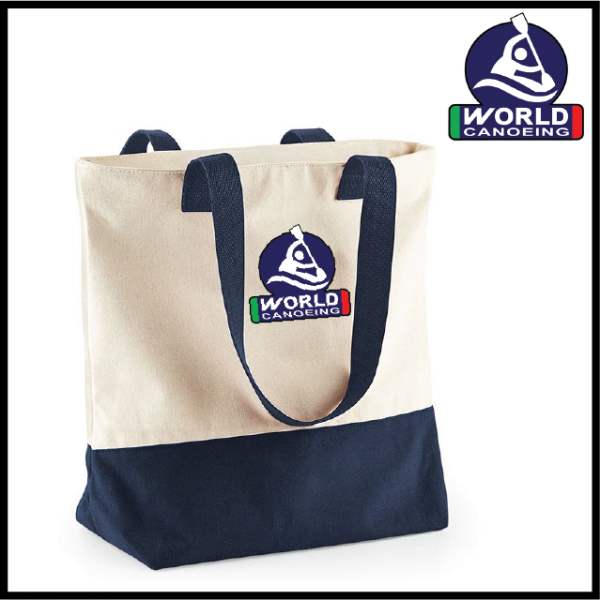 (image for) World Canoeing Canvas Two-Tone Tote Bag (BG683)