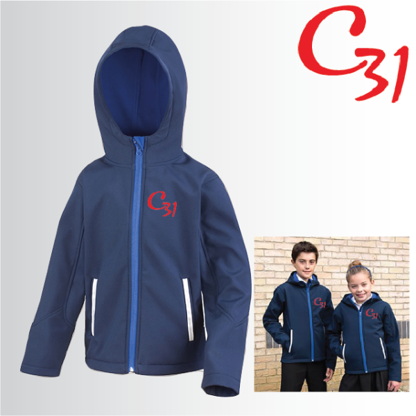 (image for) Child Hooded Softshell Jacket (R224J)