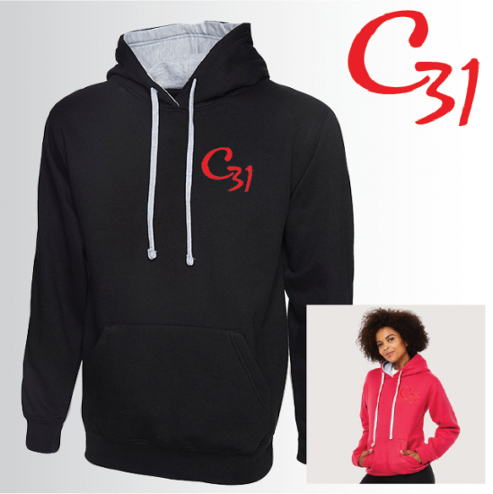 Unisex Contrast Hoody (UC507) - Click Image to Close
