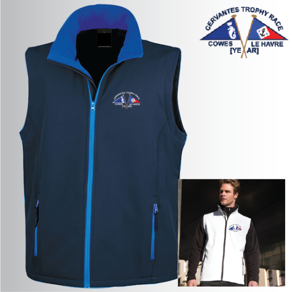 (image for) Mens Softshell Gilet 2ply (R232M)