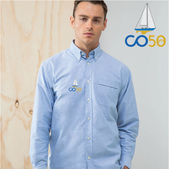 OW Mens Delux Oxford Shirt, Long Sleeve (HB510) - Click Image to Close