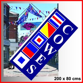 (image for) Cowes Street Flag - 200x80 cms