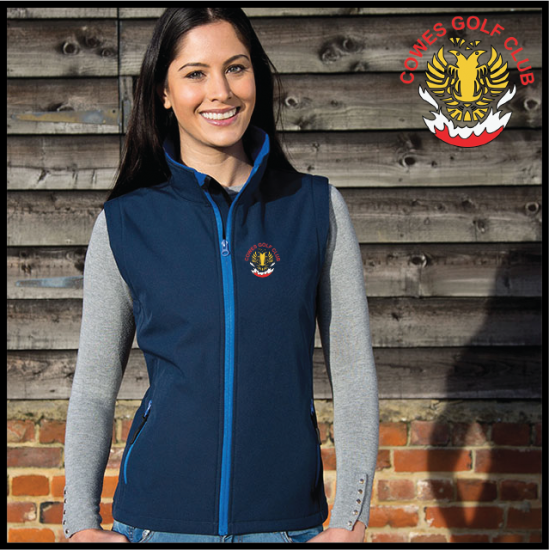 CowesGC Ladies Softshell Gilet 2ply (R232F) - Click Image to Close