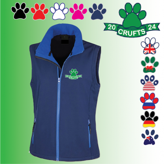 Crufts Ladies Softshell Gilet 2ply (R232F) - Click Image to Close