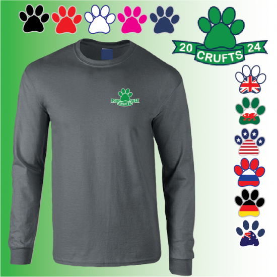 Crufts Unisex Long Sleeve T-Shirt (GD14) - Click Image to Close