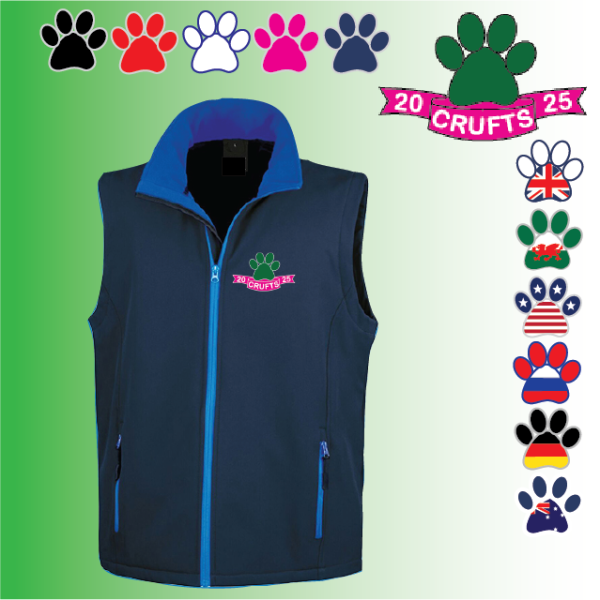 (image for) Crufts Mens Softshell Gilet 2ply (R232M)