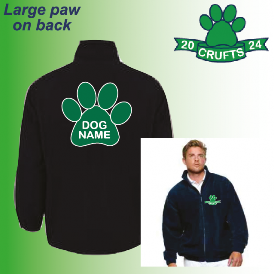 Crufts Unisex Fleece with Back Paw (UC604) - Click Image to Close