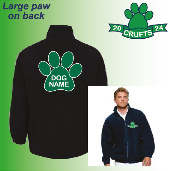 (image for) Crufts Unisex Fleece with Back Paw (UC604)