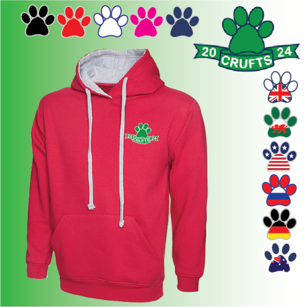 (image for) Crufts Unisex Contrast Hoody (UC507)