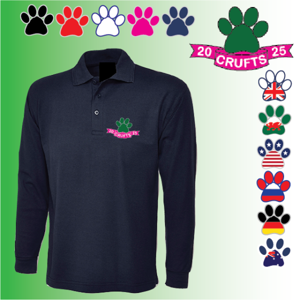 (image for) Crufts Unisex Long Sleeve Polo (UC113)