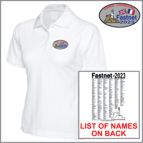 Fastnet Ladies Polo Shirt with List of Boat Names (UC106)
