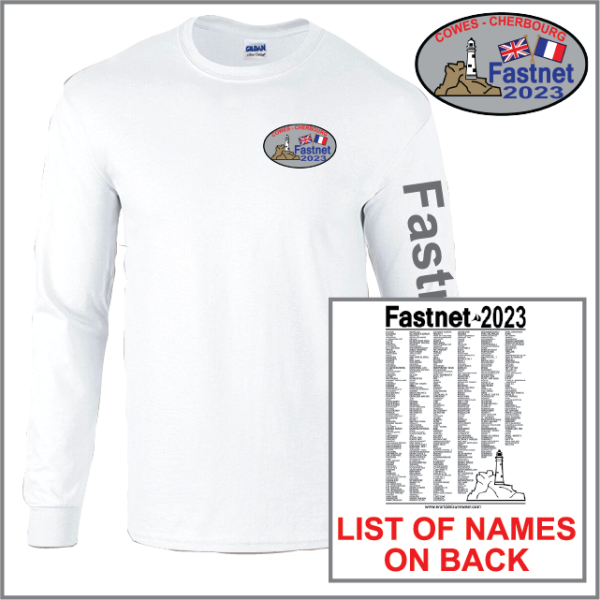 (image for) Fastnet Unisex Long Sleeve T-Shirt with Boat Names List (GD14)