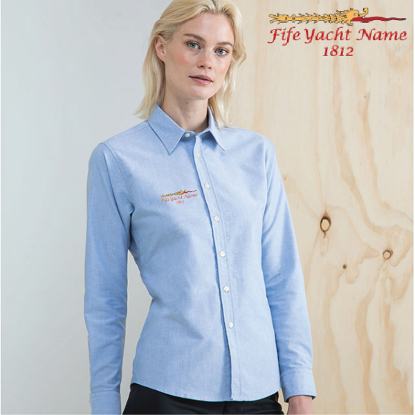 (image for) Ladies Delux Oxford Shirt, Long Sleeve (HB511)