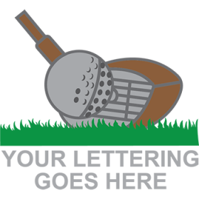 Golf Ball and Club Logo