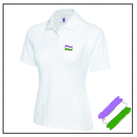 Gender Queer Fitted Polo Shirt - Click Image to Close