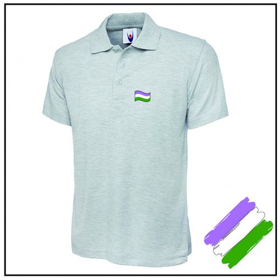 Gender Queer Regular Shaped Polo Shirt - Click Image to Close
