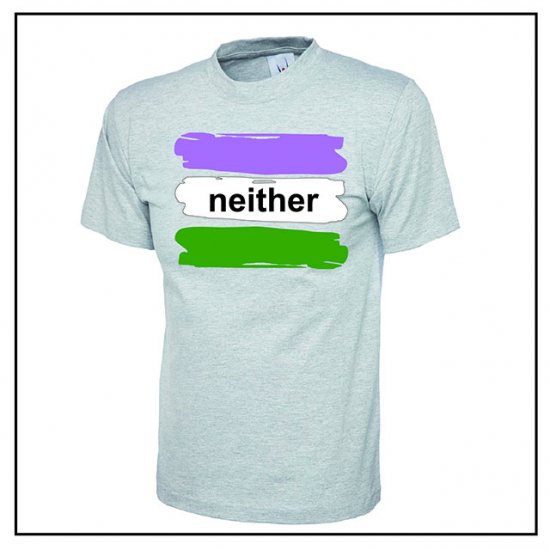 Gender Queer Regular Shaped T-Shirt - Click Image to Close