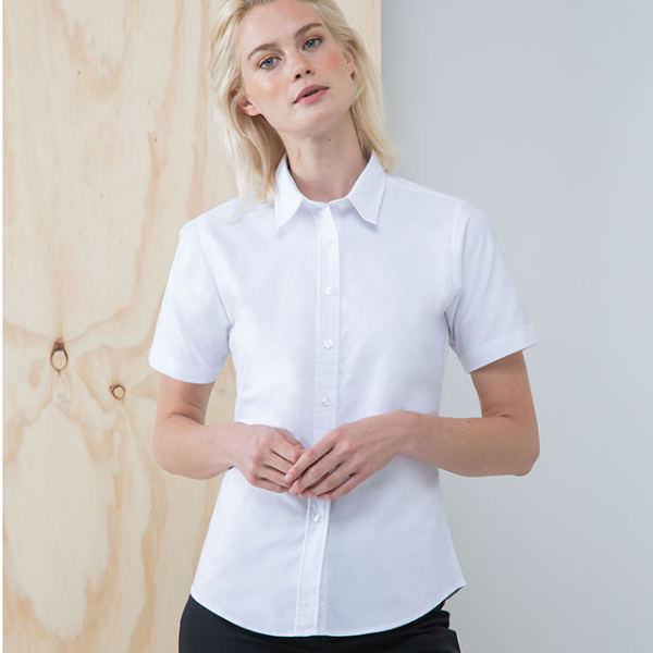 (image for) Delux Oxford Shirt, Ladies Short Sleeve (HB516)