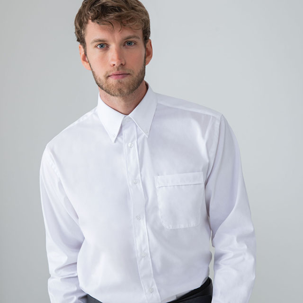 (image for) Lightweight Oxford Shirt, Mens Long Sleeve (HB550)