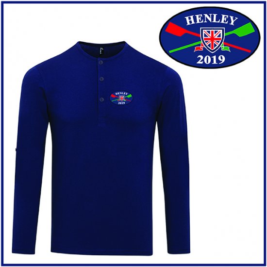 HR Mens Henley Shirt - PR218 - Click Image to Close