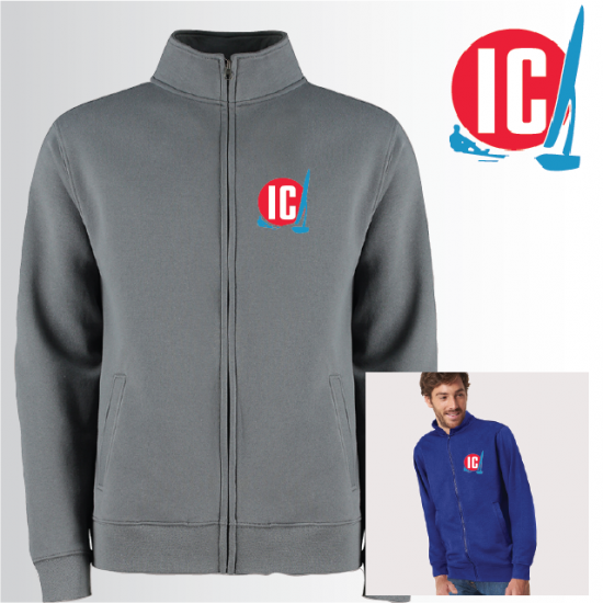 Full Zip Collared Sweat Shirt (UC512) - Click Image to Close