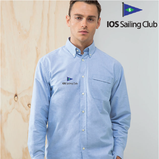 Delux Oxford Shirt, Mens Long Sleeve (HB510) - Click Image to Close