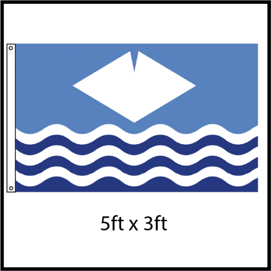 IOW Flag 5ft x 3ft - Click Image to Close