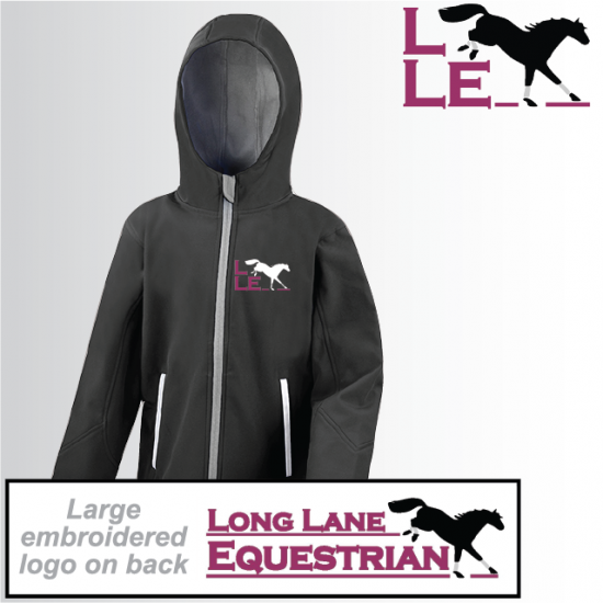LLE Embroidered Child Hooded Softshell Jacket (R224J) - Click Image to Close