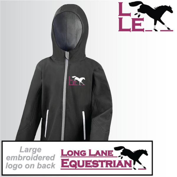 (image for) LLE Embroidered Child Hooded Softshell Jacket (R224J)