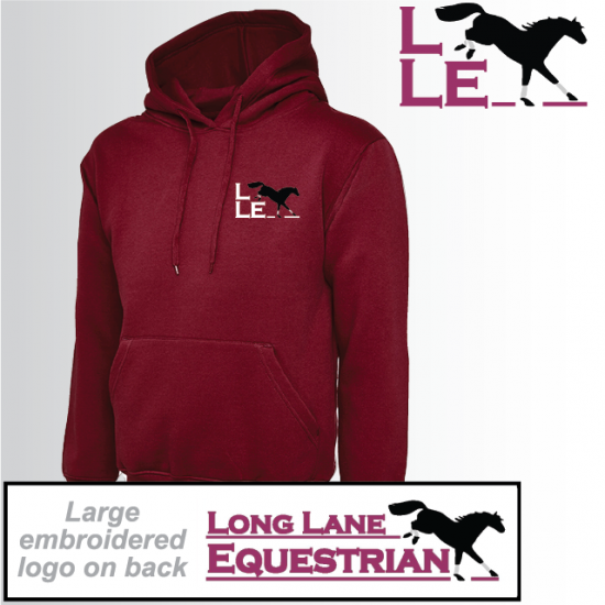 LLE Embroidered Adult Unisex Hoody (UC502) - Click Image to Close