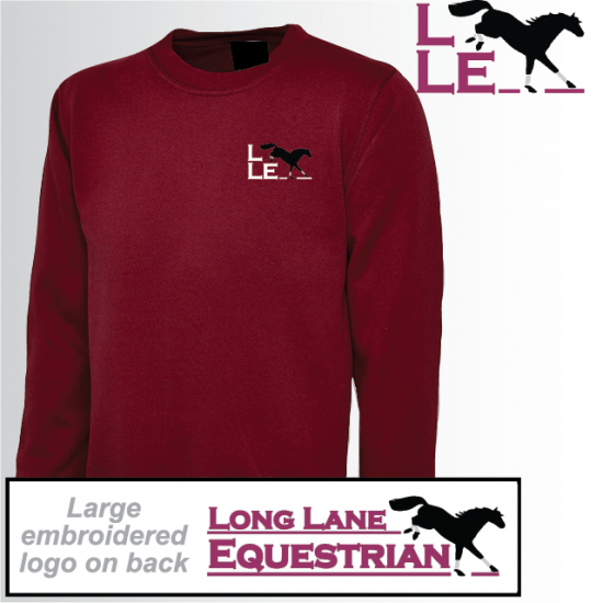 LLE Embroidered Adult Unisex Sweat Shirt (UC203) - Click Image to Close