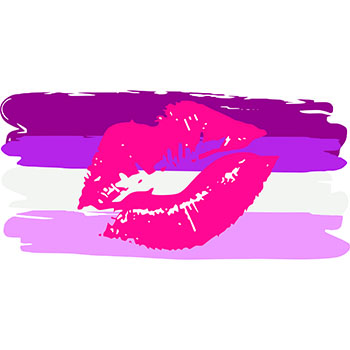 (image for) LIL002 - Lipstick Lesbian Brush Strokes