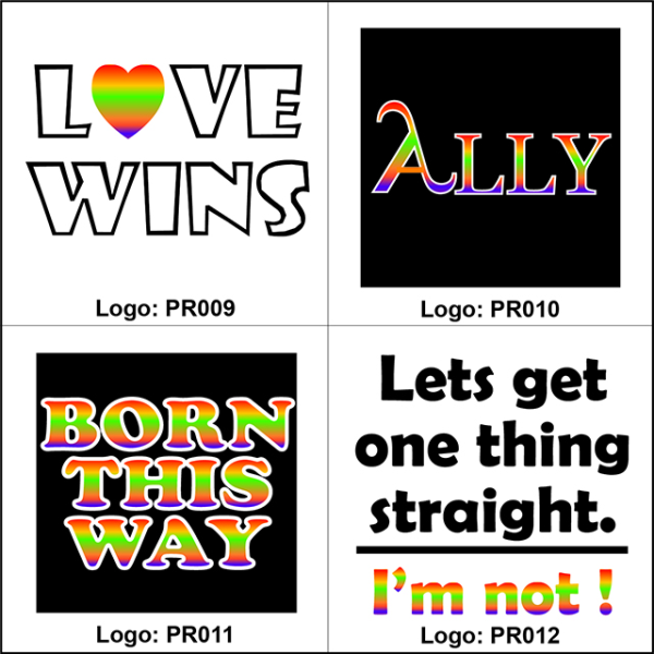 (image for) Pride Slogans 9 to 12