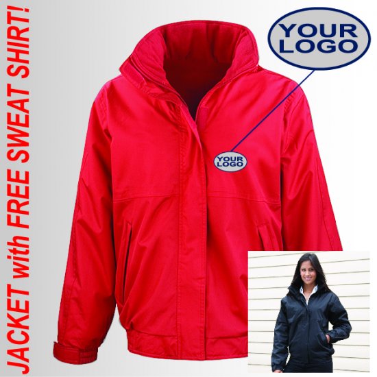 Ladies Channel Jacket + FREE Sweat Shirt (R221F) - Click Image to Close