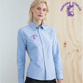EQ Ladies Delux Oxford Shirt Long Sleeve (HB511)