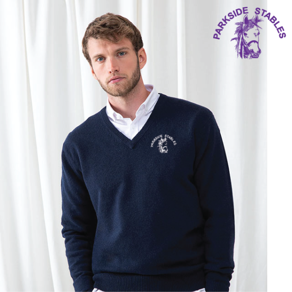 (image for) EQ Mens 12 Gauge V-neck Jumper (HB720)