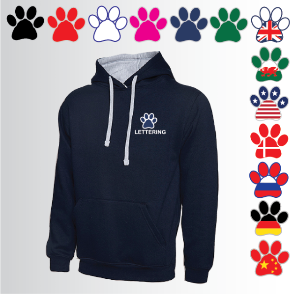 (image for) DOGS Unisex Contrast Hoody (UC507)