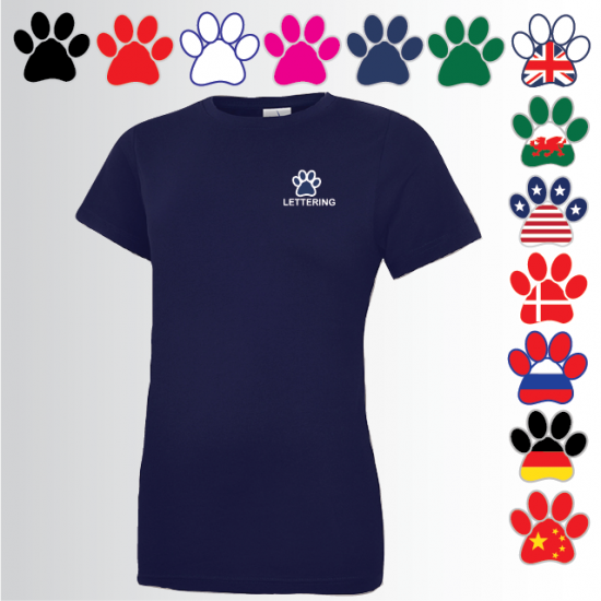 DOGS Ladies Fitted T-Shirt (UC318) - Click Image to Close